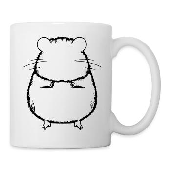 Hamster mignon animal rongeur animaux vecteur animal 14 - Mug blanc - blanc - Droite