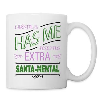 under the tree couples gift idea funny cute cool - Tasse - Weiß - Rechts
