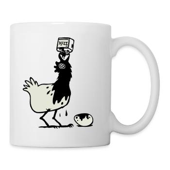 Tintenhuhn - Tasse - Weiß - Rechts