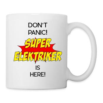 Super Elektriker / Super Electrician - Tasse - Weiß - Rechts