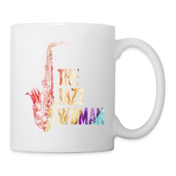Jazz Frau - Tasse - Weiß - Rechts