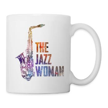 Jazz Frau - Tasse - Weiß - Rechts
