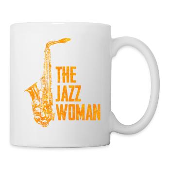 Jazz Frau - Tasse - Weiß - Rechts