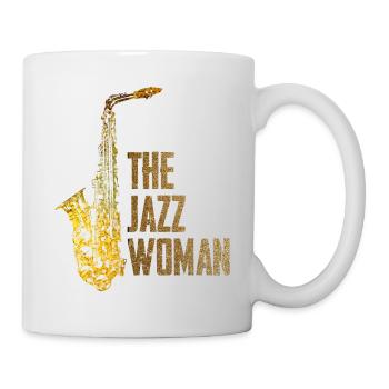 Jazz Frau - Tasse - Weiß - Rechts