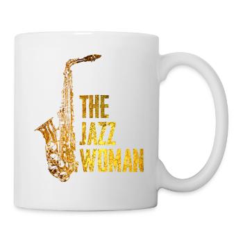 Jazz Frau - Tasse - Weiß - Rechts