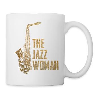 Jazz Frau - Tasse - Weiß - Rechts