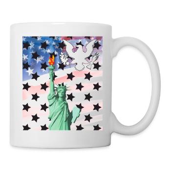USA, Statue of Liberty - Mug - white - Right