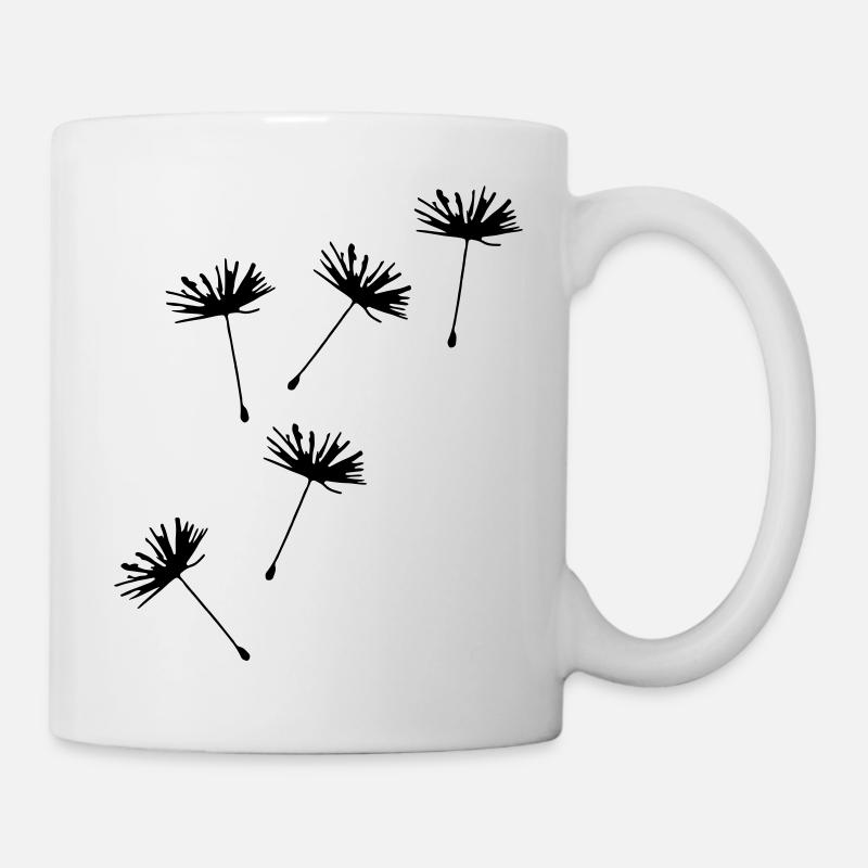 Löwenzahn Pusteblume Illustration - Tasse - Weiß