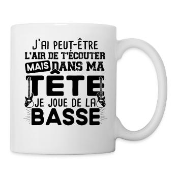 Basse Bassiste Guitare Guitariste Musique Musicien - Mug blanc - blanc - Droite