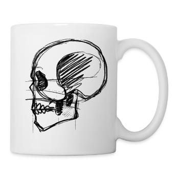 Black Skull - Tasse - Weiß - Rechts