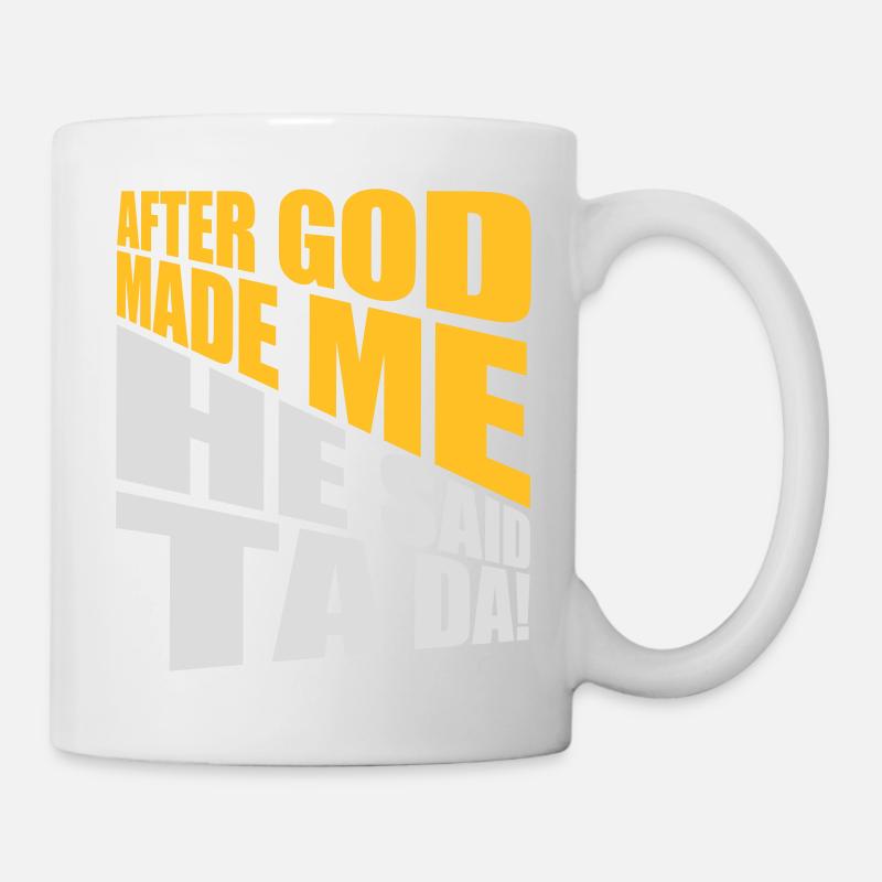 after god made me - Mug - white
