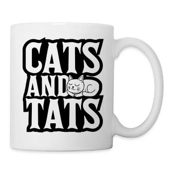 Citation de chats et de tats - Mug blanc - blanc - Droite