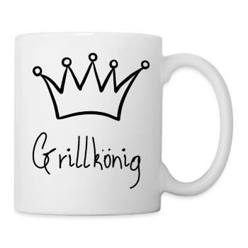 Grillkönig - Tasse - Weiß - Rechts