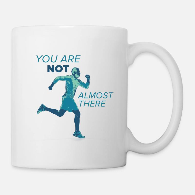 Drôle de panneau marathon - Mug blanc - blanc