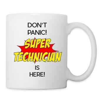 Super Technician / Super Techniker - Tasse - Weiß - Rechts