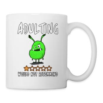 Âge adulte.... Je ne le recommanderais pas - Mug blanc - blanc - Droite