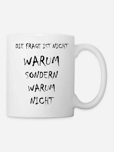 Zeitloses Zitat mit tiefen Hintergrund. Spruch. - Tasse - Weiß