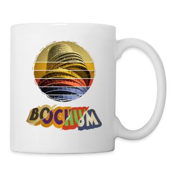 Bochum Deutschland Stadt Skyline Vintage Retro - Tasse - Weiß - Rechts