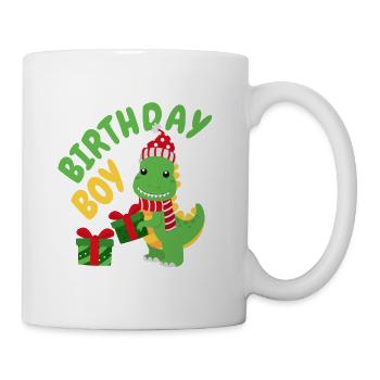 Nicholas Décembre Dino Dinosaure Anniversaire Dinosaure - Mug blanc - blanc - Droite