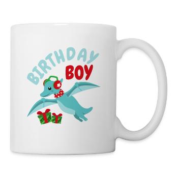 Christmas December Dinosaur Birthday - Mug - white - Right