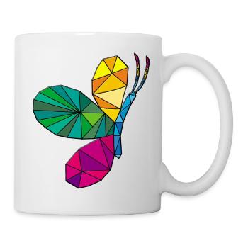 Papillon - Mug blanc - blanc - Droite