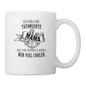 Tätowierte Mama - Tasse - Weiß - Rechts