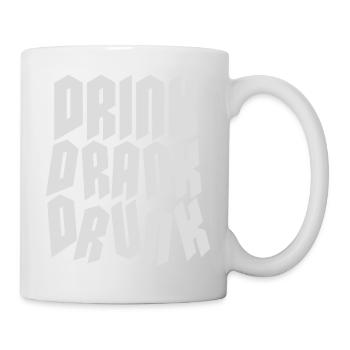 drink drank drunk Zitat - Tasse - Weiß - Rechts
