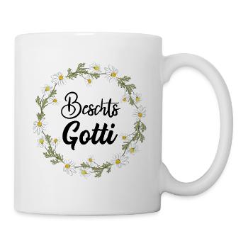 Beschts Gotti Patentante Schweiz Taufe - Tasse - Weiß - Rechts