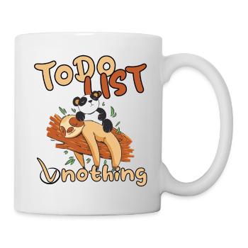 paresseux paresseux Liste de choses à faire Paresseux - Mug blanc - blanc - Droite