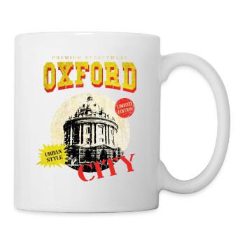 Oxford England UK City Skyline Vintage Retro - Mug - white - Right