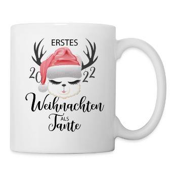Akpaka Tante Erstes Weihnachten - Tasse - Weiß - Rechts