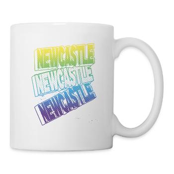 Newcastle England UK City Font Skyline Home - Mug - white - Right