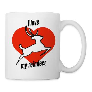 My reindeer - Tasse - Weiß - Rechts
