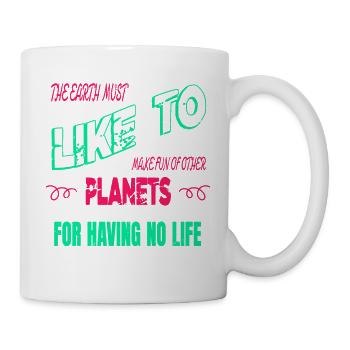 blagues dictons bday humour astrophysique vaisseau spatial - Mug blanc - blanc - Droite