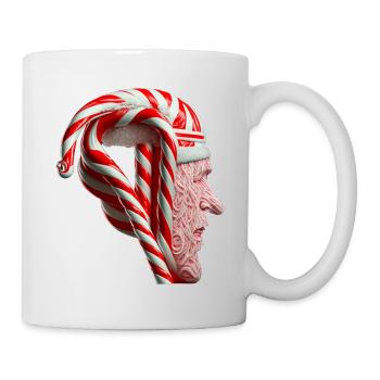 Santas head - Mug - white - Right
