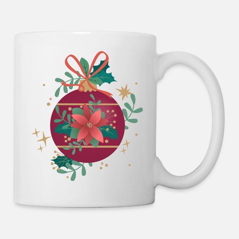 Weihnachtskugel - Tasse - Weiß