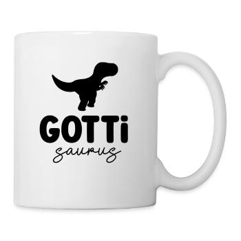Gotti Saurus Gotti Schweiz Patentante - Tasse - Weiß - Rechts
