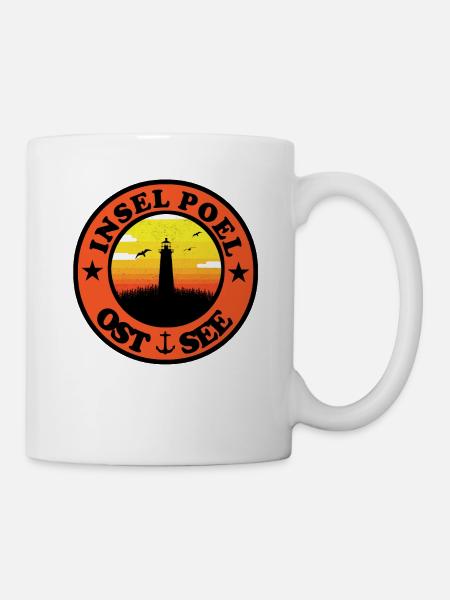 Leuchtturm Ostsee Insel Poel - Tasse - Weiß