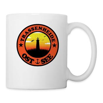 Leuchtturm Ostsee Trassenheide - Tasse - Weiß - Rechts