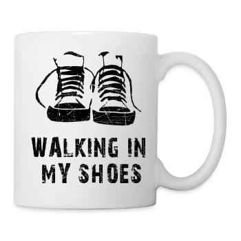 Sneaker Walking in My Shoes - Mug - white - Right