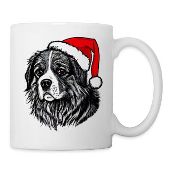Weihnachten Hund süß lustig Hunde Tier Welpe 15 - Tasse - Weiß - Rechts