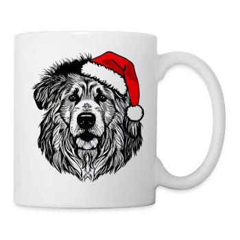 Weihnachten Hund süß lustig Hunde Tier Welpe 10 - Tasse - Weiß - Rechts