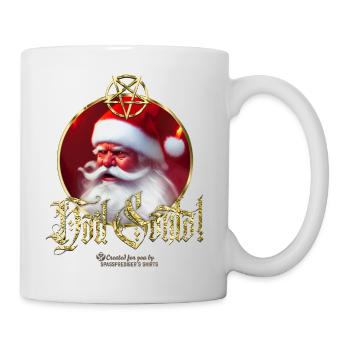 Ugly Xmas Hail Santa - Tasse - Weiß - Rechts