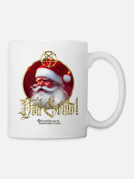 Ugly Xmas Hail Santa - Tasse - Weiß