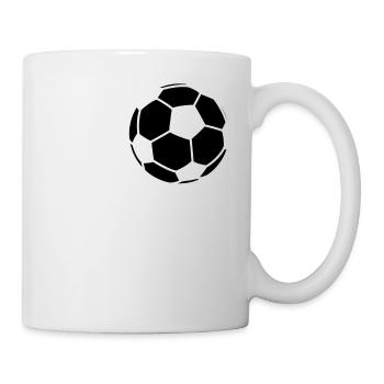 Fussball - Tasse - Weiß - Rechts