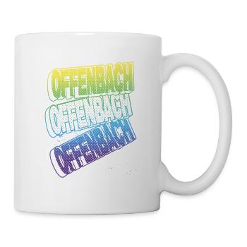 Offenbach Deutschland Stadt Schrift Skyline Heimat - Tasse - Weiß - Rechts