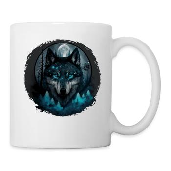 wolf - Tasse - Weiß - Rechts