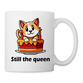 Chat d’anniversaire - Mug blanc - blanc - Droite