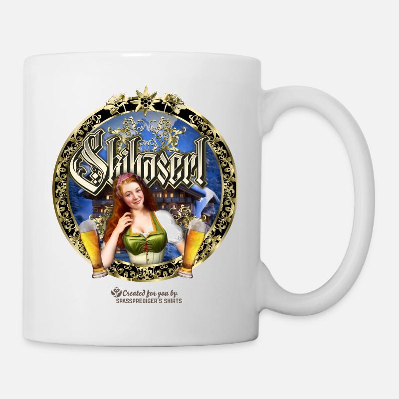 Skihaserl - Tasse - Weiß
