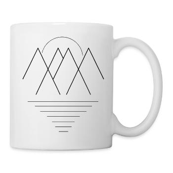 Geometric Mountains - Mug - white - Right